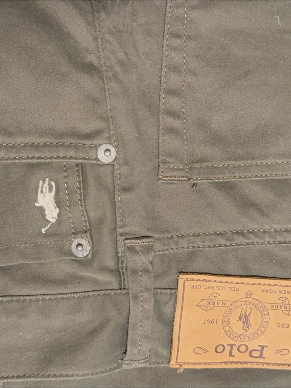 Ralph Lauren Olive/ tan Chino Pants
